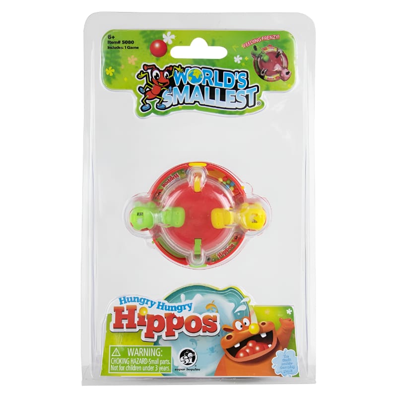 Worlds Smallest Board & Card Games World's Smallest - Hungry Hippos