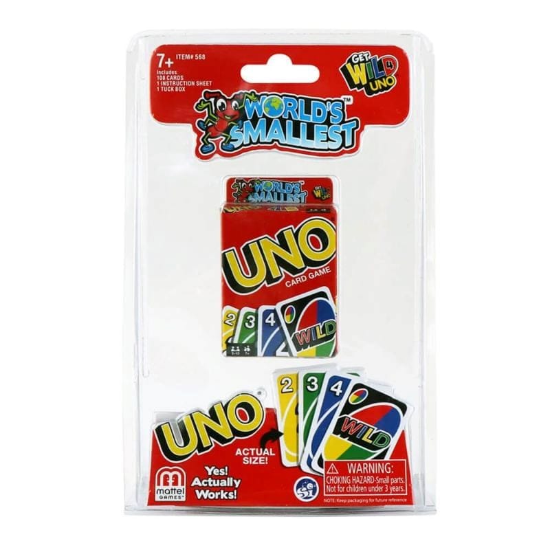 Worlds Smallest Board & Card Games World's Smallest Uno