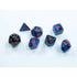Chessex Dice Dice - Chessex 7 Polyhedrals - Gemini Mini-hedral Black-Starlight/red