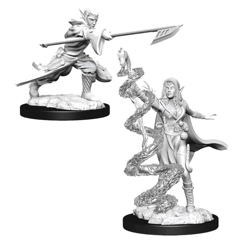 WizKids Miniatures Wizkids Unpainted Miniatures - Magic The Gathering - Joraga Warcaller & Joraga Treespeaker (Elves)