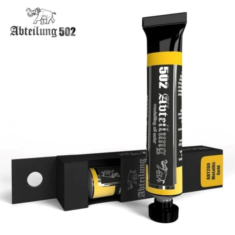 AK Interactive Hobby Abteilung 502 - Modelling Oil Color - Metallic Gold