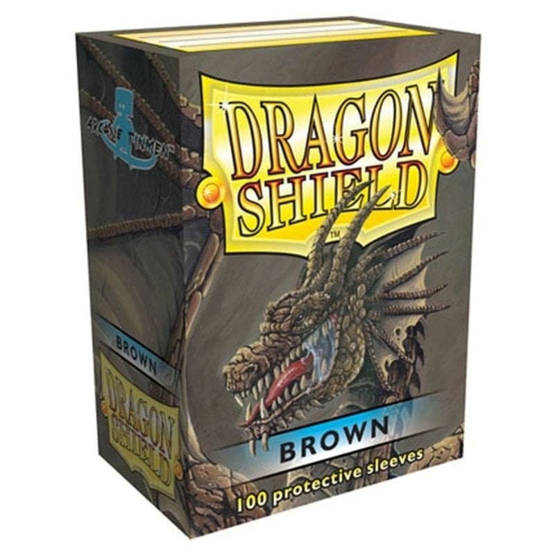 Dragon Shield Sleeves - Brown (100) - 63x88 mm Gumnut Dragon Shield Sleeves - Brown (100) - 63x88 mm Gumnut