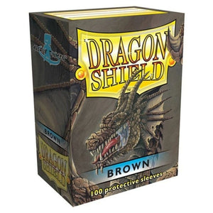 Arcane Tinmen Living Card Games Dragon Shield Sleeves - Brown (100) - 63x88 mm