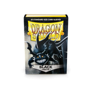 Arcane Tinmen Living Card Games Dragon Shield Sleeves - Matte Black (60) - 63x88 mm