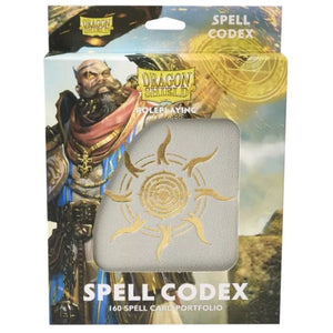 Arcane Tinmen Roleplaying Games Dragon Shield  - Roleplaying Spell Codex - Ashen White