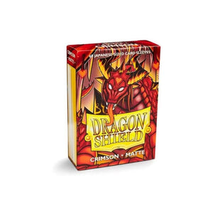 Arcane Tinmen Trading Card Games Card Sleeves - Dragon Shield Japanese Small -  Matte Crimson (60) (59x86mm)