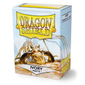 Arcane Tinmen Trading Card Games Dragon Shield Sleeves Ivory Matte (100) - 63x88 mm