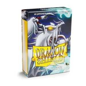 Arcane Tinmen Trading Card Games Dragon Shield Sleeves - Japanese - White Matte (60) (59x86)mm)