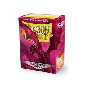 Arcane Tinmen Trading Card Games Dragon Shield Sleeves - Magenta Matte (100) 63x88mm