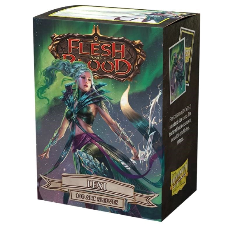 Arcane Tinmen Trading Card Games Dragon Shield Sleeves - Matte Art Flesh and Blood Lexi (100)
