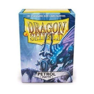 Arcane Tinmen Trading Card Games Dragon Shield Sleeves Petrol Matte (100) - 63x88 mm
