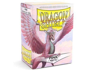 Arcane Tinmen Trading Card Games Dragon Shield Sleeves Pink Matte (100) - 63x88 mm