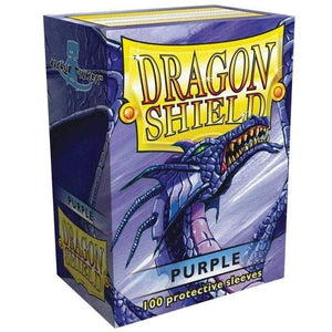 Arcane Tinmen Trading Card Games Dragon Shield Sleeves Purple (100) - 63x88 mm