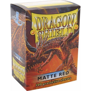 Arcane Tinmen Trading Card Games Dragon Shield Sleeves Red Matte (100) - 63x88 mm