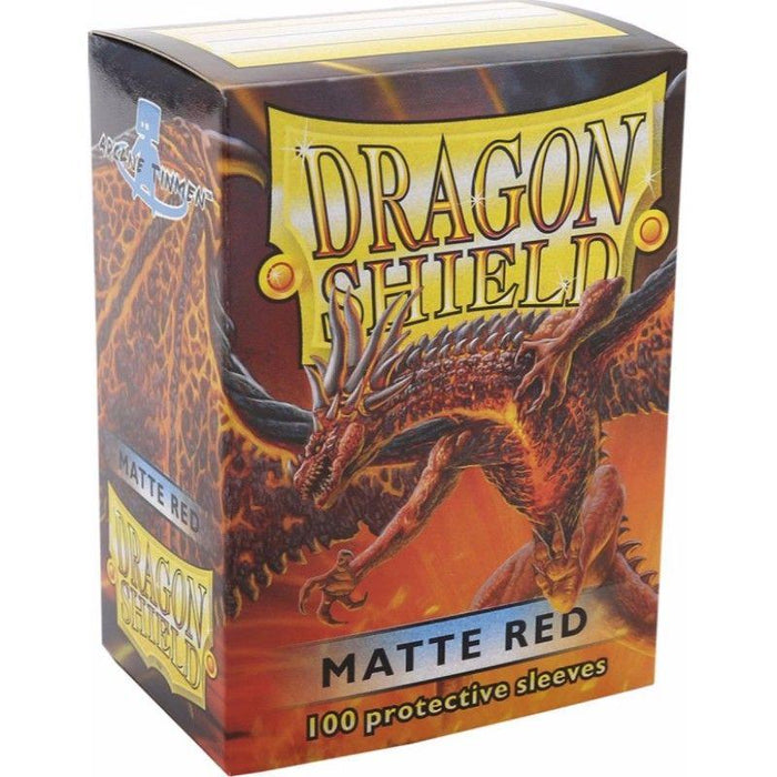 Dragon Shield Sleeves Red Matte (100) - 63x88 mm