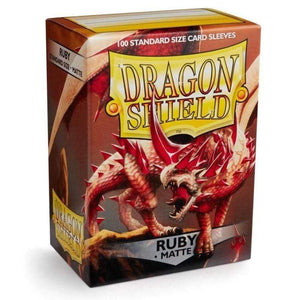 Arcane Tinmen Trading Card Games Dragon Shield Sleeves - Ruby Matte (100) 63x88mm