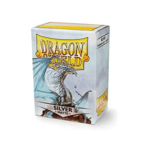 Arcane Tinmen Trading Card Games Dragon Shield Sleeves Silver Matte (100) - 63x88 mm