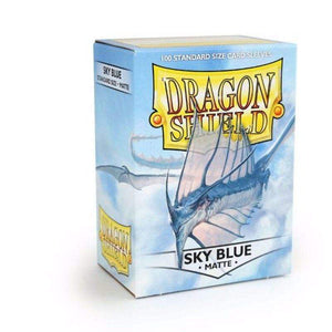 Arcane Tinmen Trading Card Games Dragon Shield Sleeves Sky Blue Matte (100) - 63x88 mm