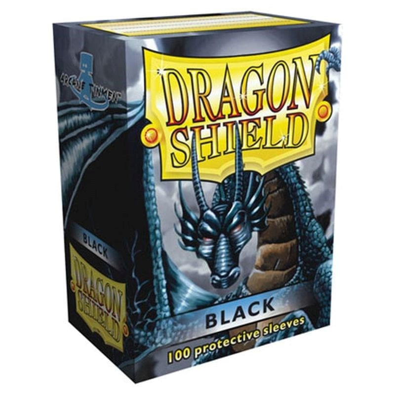 Arcane Tinmen Trading Card Games Dragon Shield Sleeves - Standard - Classic Black (100) (63x88mm)