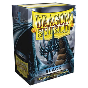 Arcane Tinmen Trading Card Games Dragon Shield Sleeves - Standard - Classic Black (100) (63x88mm)
