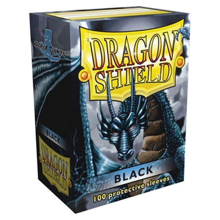 Dragon Shield Sleeves - Standard - Classic Black (100) (63x88mm)