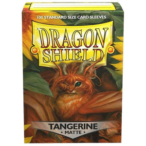 Arcane Tinmen Trading Card Games Dragon Shield Sleeves Tangerine Matte (100) - 63x88 mm