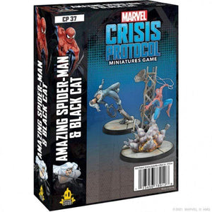 Atomic Mass Games Miniatures Marvel Crisis Protocol Miniatures Game- Amazing Spider-Man and Black Cat Expansion