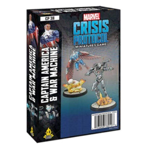 Atomic Mass Games Miniatures Marvel Crisis Protocol Miniatures Game - Captain America and War Machine Expansion
