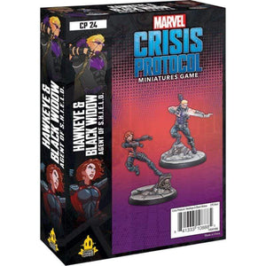 Atomic Mass Games Miniatures Marvel Crisis Protocol Miniatures Game - Hawkeye & Black Widow Expansion