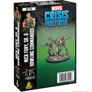 Atomic Mass Games Miniatures Marvel Crisis Protocol Miniatures Game - Nick Fury SR. and Howling Commandos