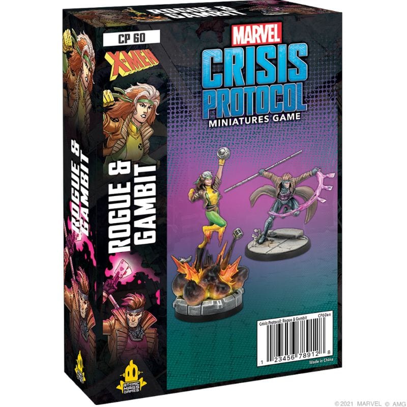 Atomic Mass Games Miniatures Marvel Crisis Protocol Miniatures Game - Rogue and Gambit