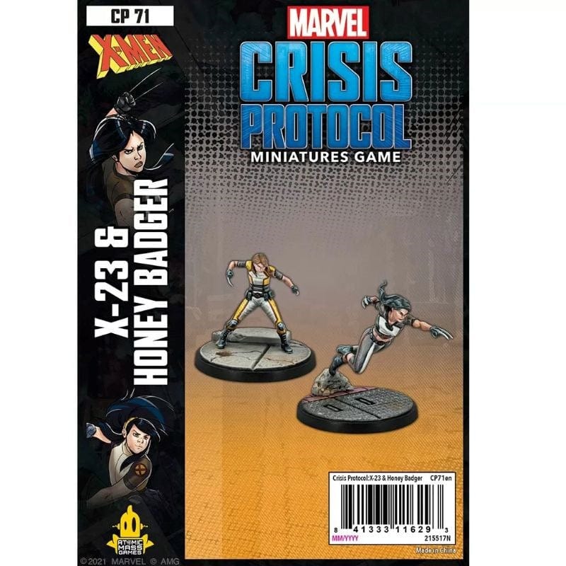 Atomic Mass Games Miniatures Marvel Crisis Protocol Miniatures Game - X-23 & Honey Badger Character Pack