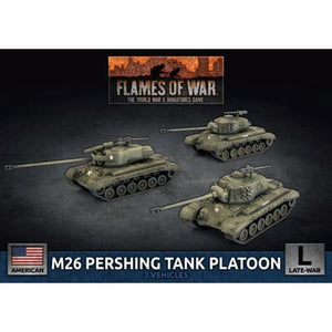 Battlefront Miniatures Miniatures Flames of War - American M26 Pershing Tank Platoon (x3 Plastic)