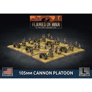 Battlefront Miniatures Miniatures Flames of War - Americans - 105mm Cannon Platoon