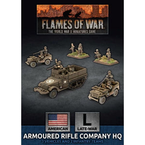 Battlefront Miniatures Miniatures Flames of War - Americans - Armored Rifle Company HQ (Plastic)