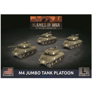 Battlefront Miniatures Miniatures Flames of War - Americans -  M4 Jumbo Platoon (x4 Plastic)