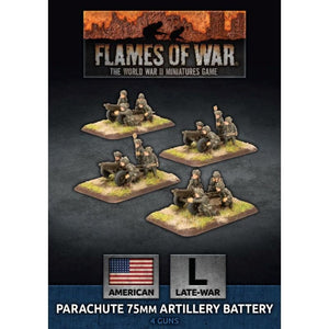 Battlefront Miniatures Miniatures Flames of War - Americans - Parachute 75mm Artillery Battery