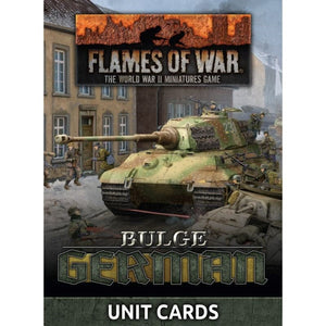 Battlefront Miniatures Miniatures Flames of War - Bulge - German - Unit Cards
