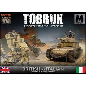 Battlefront Miniatures Miniatures Flames of War - Desert Starter Set - Tobruk (Italy vs British)