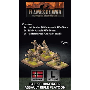 Battlefront Miniatures Miniatures Flames of War - German - Fallschirmjager Assault Rifle Platoon