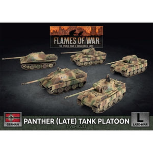 Battlefront Miniatures Miniatures Flames of War - German - Panther (Late) Tank Platoon