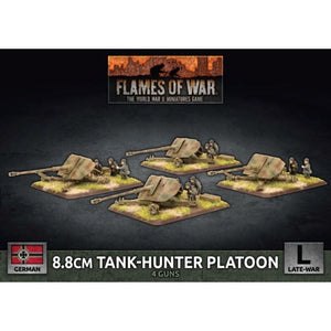 Battlefront Miniatures Miniatures Flames of War - Germans -  8.8cm Tank-Hunter Platoon (x4 Plastic)