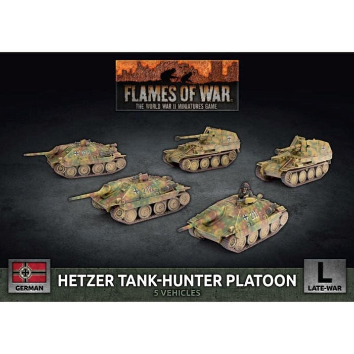 Flames of War - German - Hetzer/Marder Tank Hunter Platoon (x5 Plastic)