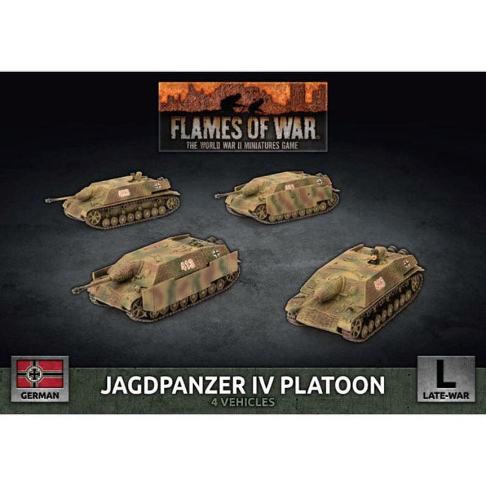 Flames of War - German -  Jagdpanzer IV Tank-Hunter Platoon (x4)
