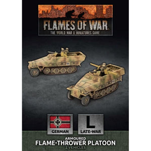 Battlefront Miniatures Miniatures Flames of War - Germans -  Sd Kfz 251 Flamethrower Platoon (x2 Plastic)