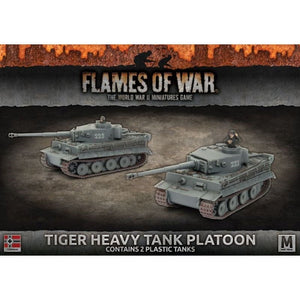 Battlefront Miniatures Miniatures Flames of War - Germans - Tiger Heavy Tank Platoon (x2 Plastic)