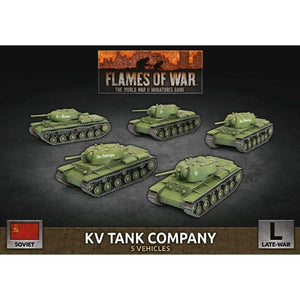Battlefront Miniatures Miniatures Flames of War - Soviet -  KV-8 Flame-Tank Company (x5 Plastic)
