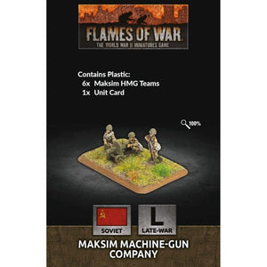 Battlefront Miniatures Miniatures Flames of War - Soviet -  Maksim Machine-Gun Company (Plastic)