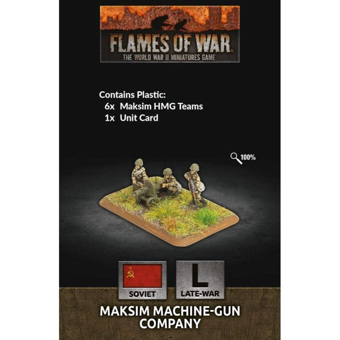 Flames of War - Soviet -  Maksim Machine-Gun Company (Plastic)