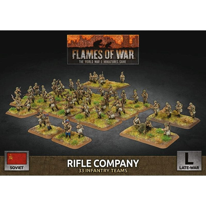 Flames of War - Soviet -  Rifle Company (x132 Figs Plastic)